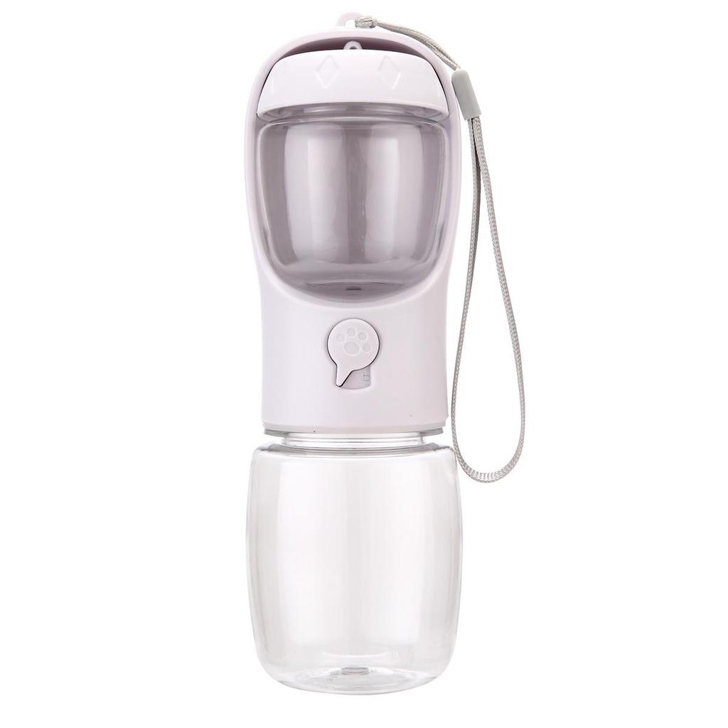 Portable Dual Pet Water & Food Cup for Dogs & Cats - Ideal for Outdoor Walks and Travel.