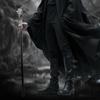 Silver Harts Varghuvud Trärot Gåkäpp Mode Dekorativ Stålstav Gentleman Elegant Cosplay Käpp Knopp Biskopsstav 93cm