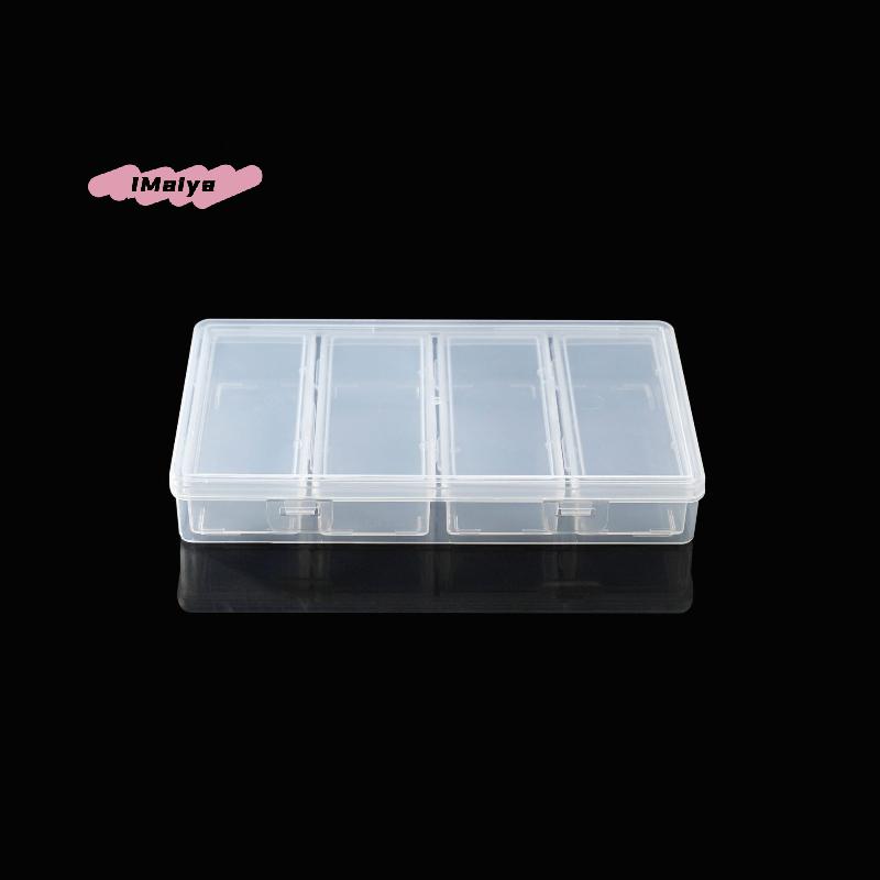 M-4 Adjustable Dividers Clear Plastic Storage Organizer Box - Craft & Sewing Supplies Container With Removable Compartments
