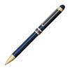 Platinum Stift Double 3-fach MWB-3000RN#56 Blue Marble Messing Radierer-100bn Kugelschreiber-Mine BSP-60-(F0,7)(#1 Schwarz, #2 Rot) Ölbasierte Farbtinte Messing
