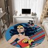 1pc Wonder Woman, Superhero Office Round Area Rug, Under Office Chairs Bedroom Living Room Home Decor, Room Deco, Available In Various Sizes