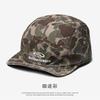 American-style camouflage baseball cap, men's workwear style, soft brim, five-panel design, makes the face appear smaller, short brim, embroidered