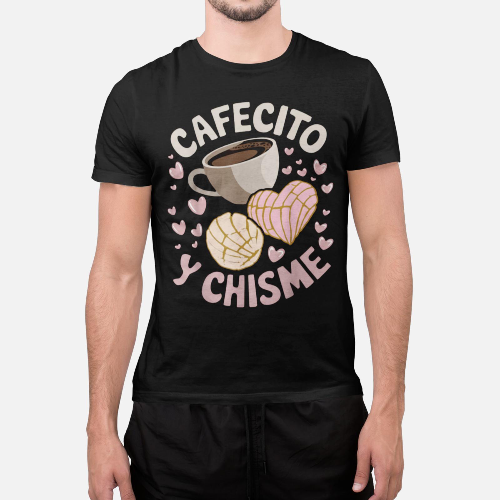 Футболка Cafecito y Chisme Смешная Графика Кофе Пан Дульсе Унисекс XL