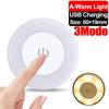 Mini LED Gece Lambaları Taşınabilir USB Şarjlı 3 Modlu Yuvarlak Dim Edilebilir Sensörlü Lamba Manyetik Duvar Lambası Mutfak Yatak Odası Aydınlatma Lambaları
