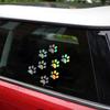 Autoaufkleber mit Katzenpfotenabdruck, kreativer 3D-Tierfußabdruck, Sonnenschutz, wasserdicht, Autotür-/Fensteraufkleber, Außenzubehör