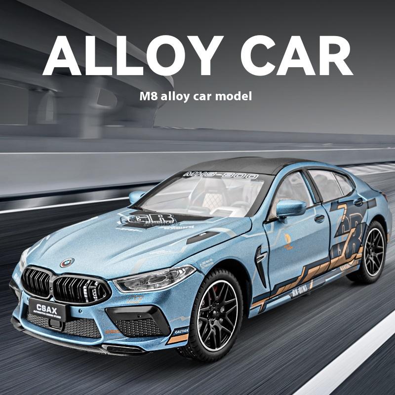 1/24 BMW M8 MANHART MH8 800 Supercar Alloy Metal Diecast Model Car Collect Hobby Bookshelf Computer Ornament Gift for Friend Box