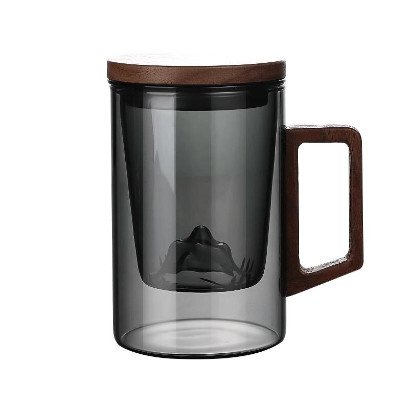 Shangheng Mountain View Tea Separation Glass Cup