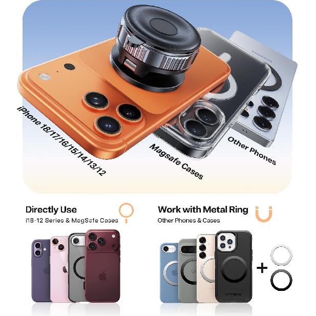 VICSEED for MagSafe Car Mount [Upgraded 98LBS Strongest Suction,Won't Break