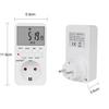 EU UK BR Plug Outlet Electronic Digital Timer Socket with Timer 220V AC Socket Timer Plug Time Relay Switch Control Programmable