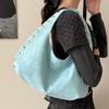 Large Rivet Detail Shoulder Bag Women Casual Daily Tote With Magnetic PU Leather Waterdrop Shape