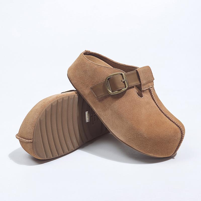 Fashion Women's Shoes Women's Closed Toe Slippers Women's Sandals Retro Fashion Clog Slide 2025 New Slipper