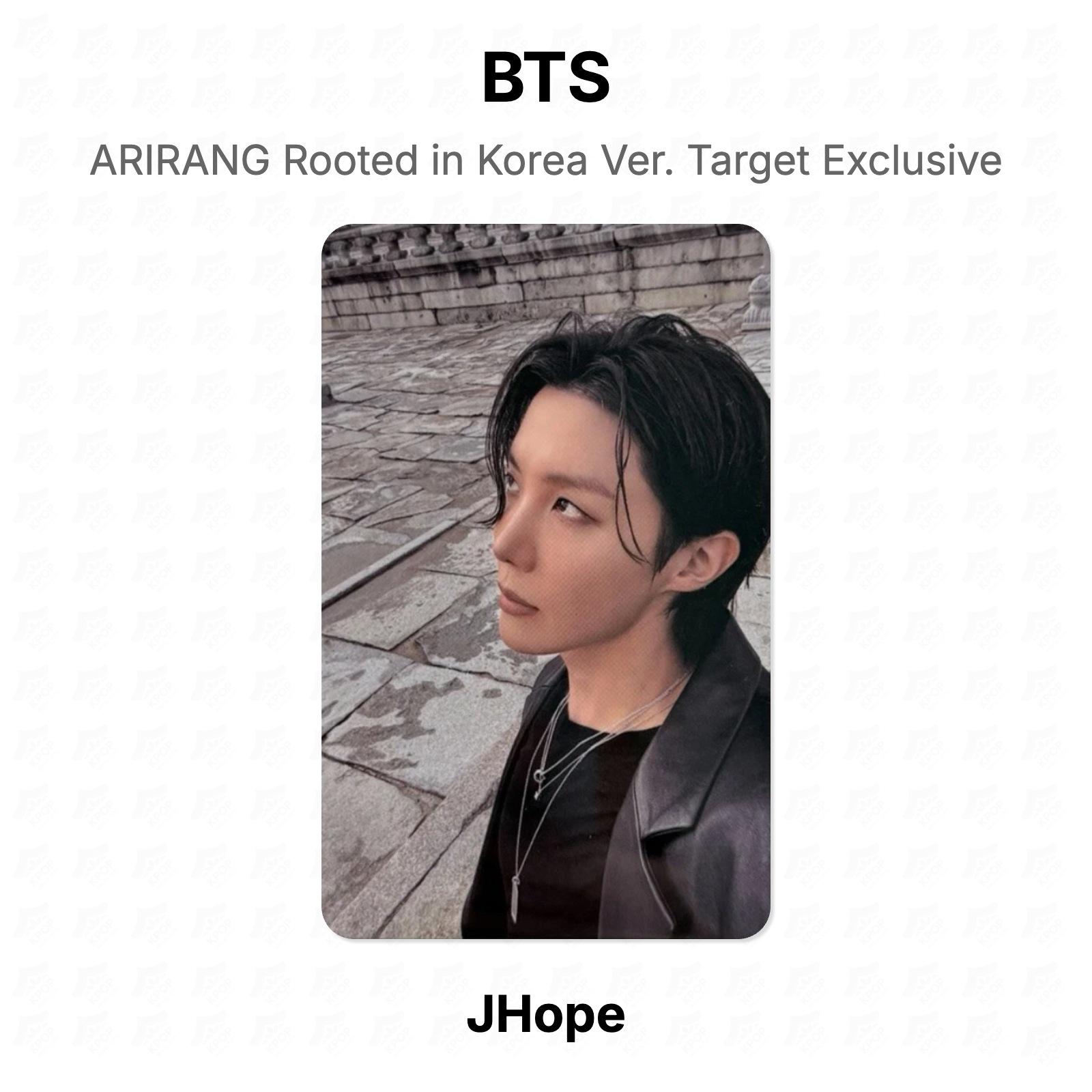 BTS АРИРАНГ Укорененный в Корее Вер. Официальная фотокарточка, эксклюзив Target J-Hope