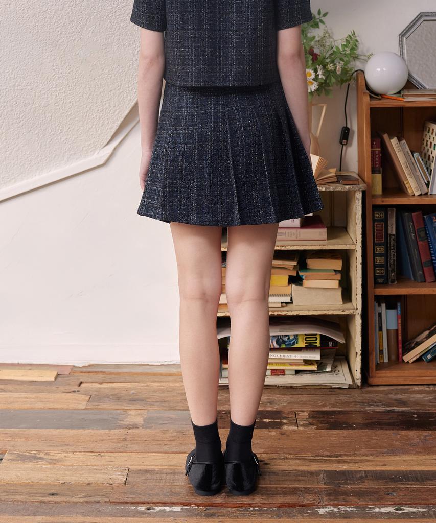 Lapineatteullie Preppy Bag Pleated Skirt