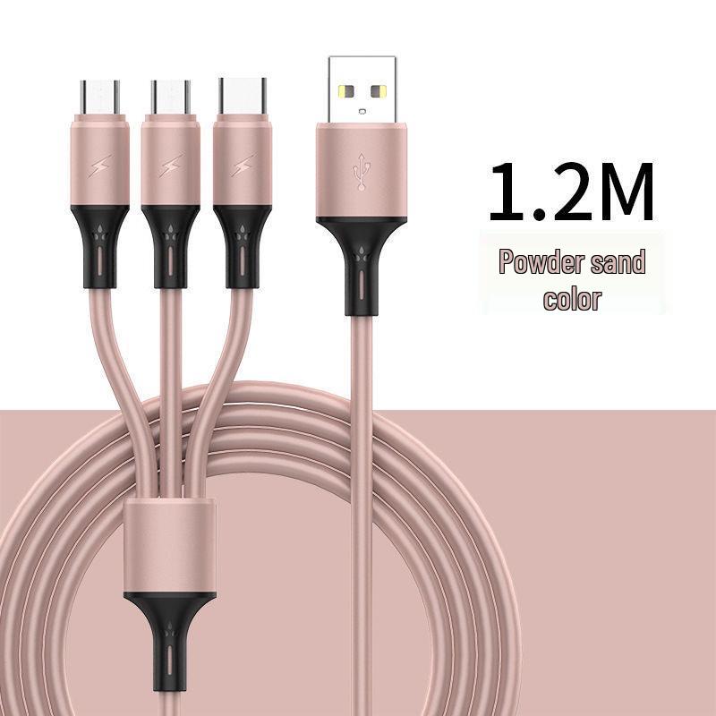Universal 3-in-1 Fast Charging Cable: Compatible with Apple, Android, and Type-C Devices