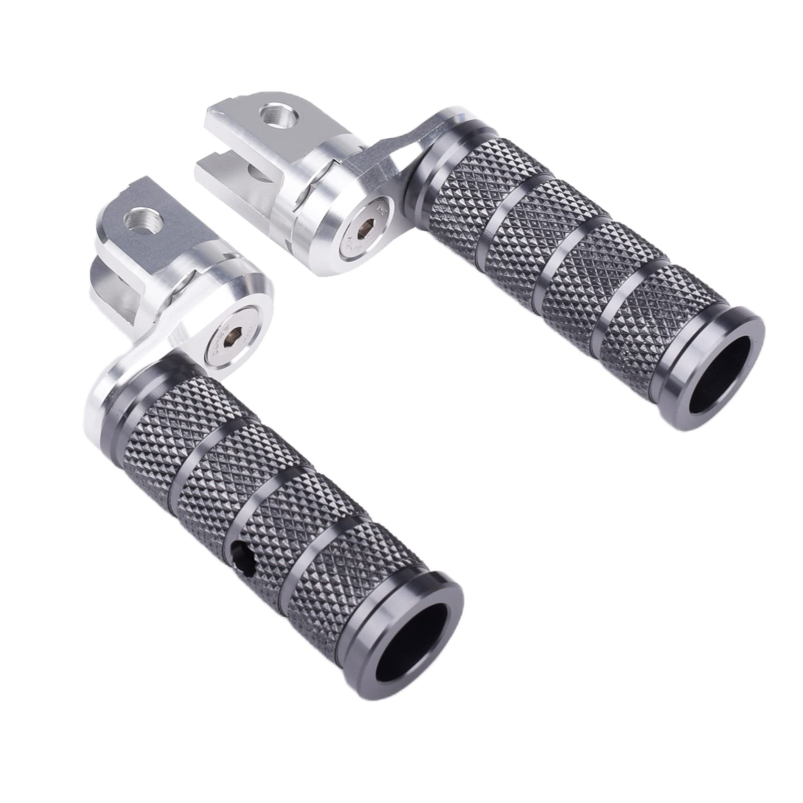 

LEDISHUN Adjustable Step Bar Set for Suzuki GSX250R, GSR250, Gixxer 150, Gixxer 250, Gixxer SF250, and V-Strom 250 (All Model Years) (Titanium)