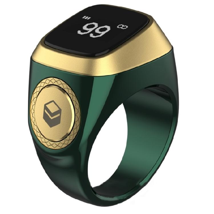 22-мм кольца-счетчики тасбих для мусульман, совместимые с Bluetooth, цифровые кольца-счетчики 4 времени молитвы