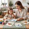 Holiday Card Crafting Garden Animal Stitching Kit, DIY Stitch by Needle And Thread Crafts Hand, Embroidery Greeting Kit for Adults Beginners