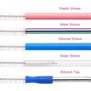 Household Nylon Brushes Stainless Steel Tube Straws Cleaning Tool Spiral Baby Bottle Cleaner