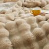 Luxurious Double-Layer Rabbit Fur Blanket: Otter-Soft Plush, Versatile Sofa Throw