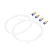 Pneumatic PTFE Tubing Kit with Brass PC4 M6 Pneumatic Straight Connector for 3D Printer