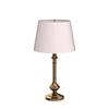 Lampe de Table en Laiton Finition Antique Or Élégante avec Abat-jour Blanc Cassé Pour Chambre, Chevet, Salon, Décoration de Maison, Hôtel Ampoule LED Incluse