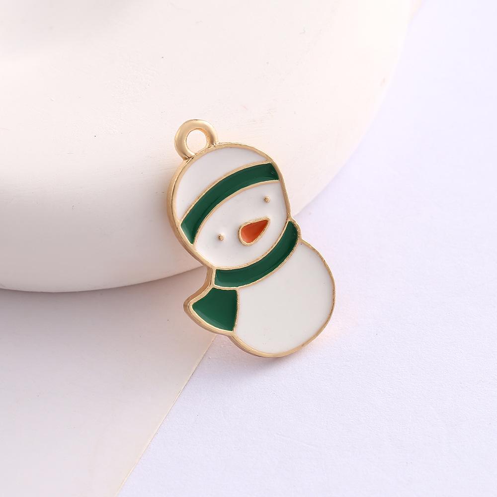 Alloy Drip Cartoon Santa Snowman Bells Diy Bracelet Pendant Pendant Accessories