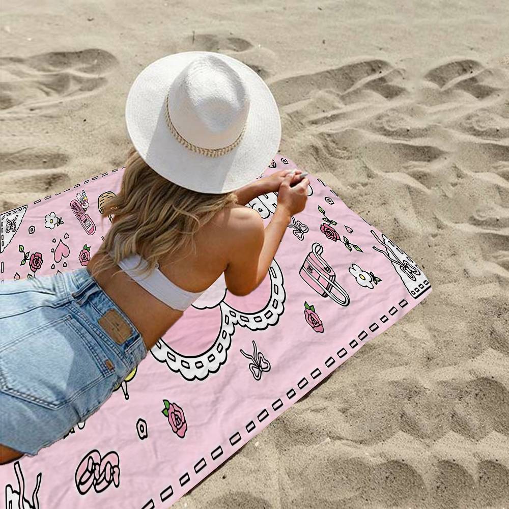 E-Esther B-Bunny Long Game Big Microfiber Beach Towels Quick Dry Towel Sand Beach Towels Pool Towel For Travel Swim Pool Yoga