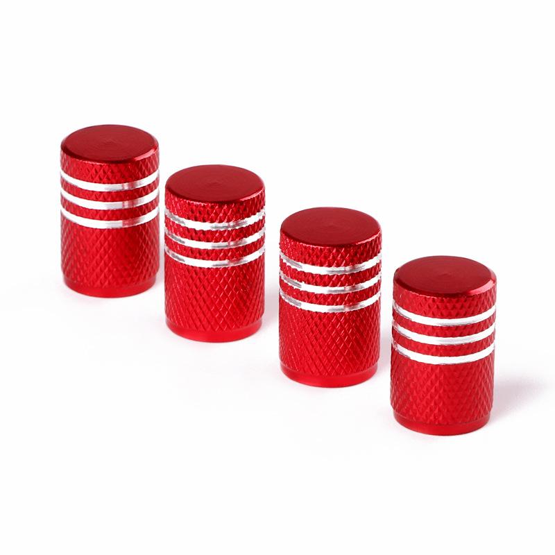 4PCS Bike Valve Caps Aluminum Alloy Schrader Valve Caps Motorcycles Trucks Cars Bikes Tire Valve Stem Covers Bicycle Accessories