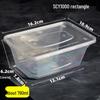 MOLUONA SCY Disposable Rectangular Takeout Containers