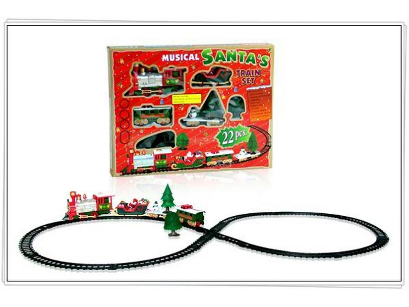 Cross-border Christmas Electric Train Toy: Retro Thomas Track Car for Kids