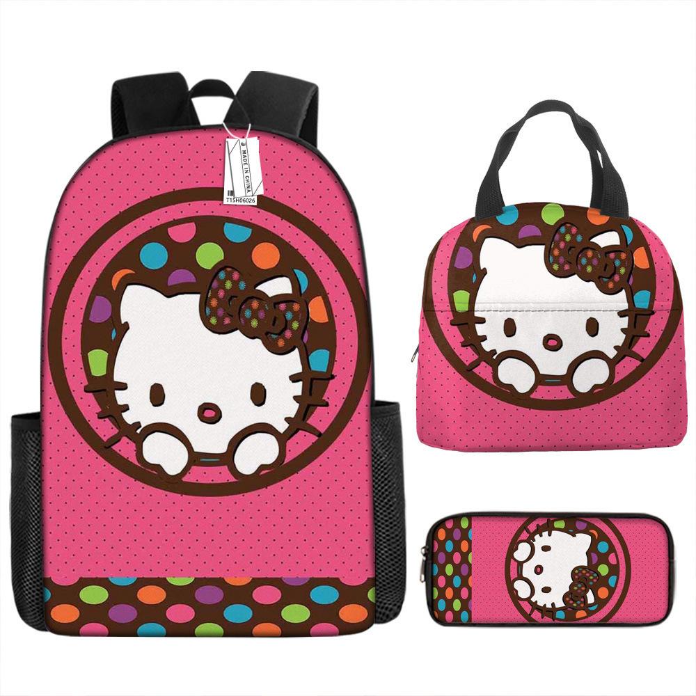 Student School Bag Bento Bag Insulated Lunch Bag Cartoon Cute Kt Children'S Backpack