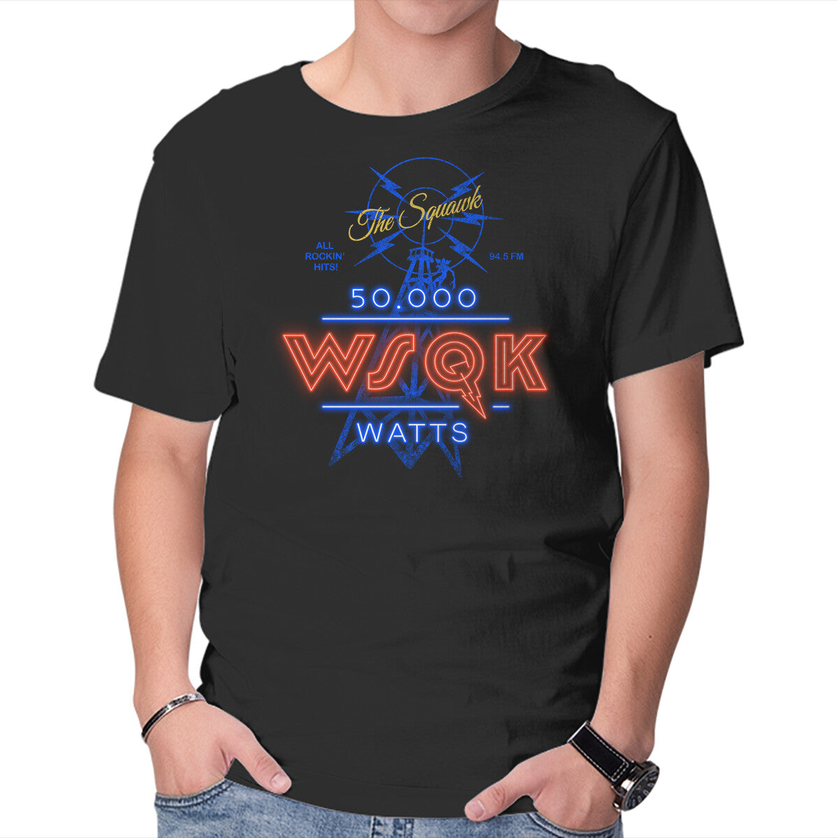 Unisex Crew Neck T-Shirt Stranger Radio Graphic Short Sleeve Casual Tee XXXXL
