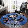 1pc Coraline (5) Print Round Carpet Chair Round Carpet Suitable for Bedroom Living Room Home Decorative Carpet