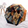 1 PC Automatic Folding Umbrella - Elephant Pattern, Portable & Foldable Design with 8 Ribs, Christmas Birthday Gifts