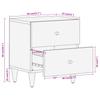 Nightstands 2 pcs. 40 x 33 x 46 cm Solid Mango Wood