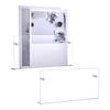2sets Acrylic & Iron & Plastic Wall-mounted Book Holder Rectangle Clear 302x152x52.5mm
