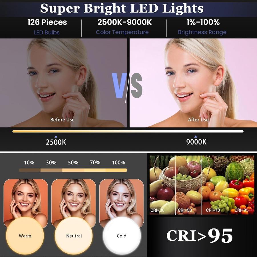 Magnetic Selfie LightPortable Selfie Ring Light for Phone iPhone LED Fill Light for Photography Video Makeup TikTok Vlog A1 Gre