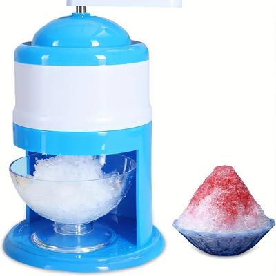 Trituradora de hielo manual y máquina de nieve-afeitadora de hielo y máquina de hielo de doble propósito, plástico duradero de grado alimenticio, diseño portátil sin electricidad, utensilios de cocina vibrantes