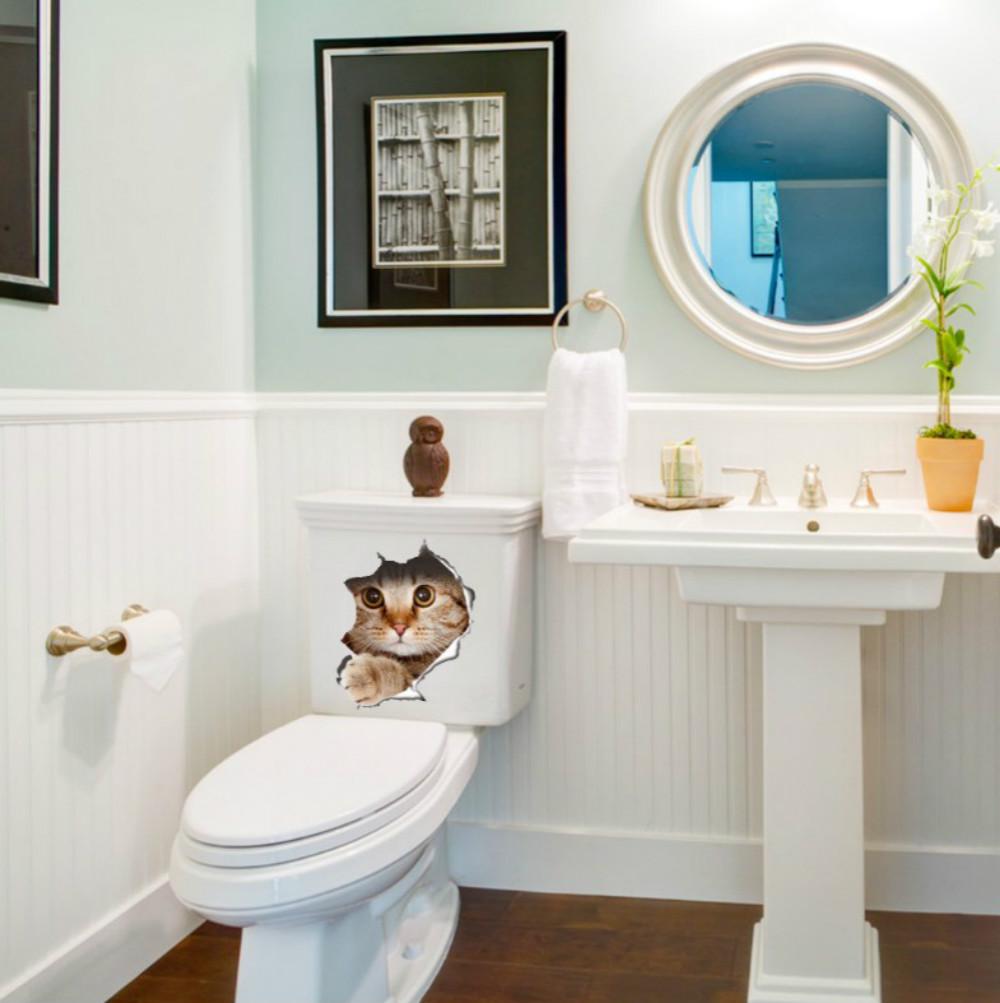 Mode Auto Zubehör 3D Stereo Anime lustige kreative Persönlichkeit Kätzchen Simulation Autoaufkleber