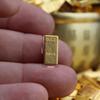 Gold Sand Alloy Ingot Basin Ornament for Wealth Attraction & Home Gifts