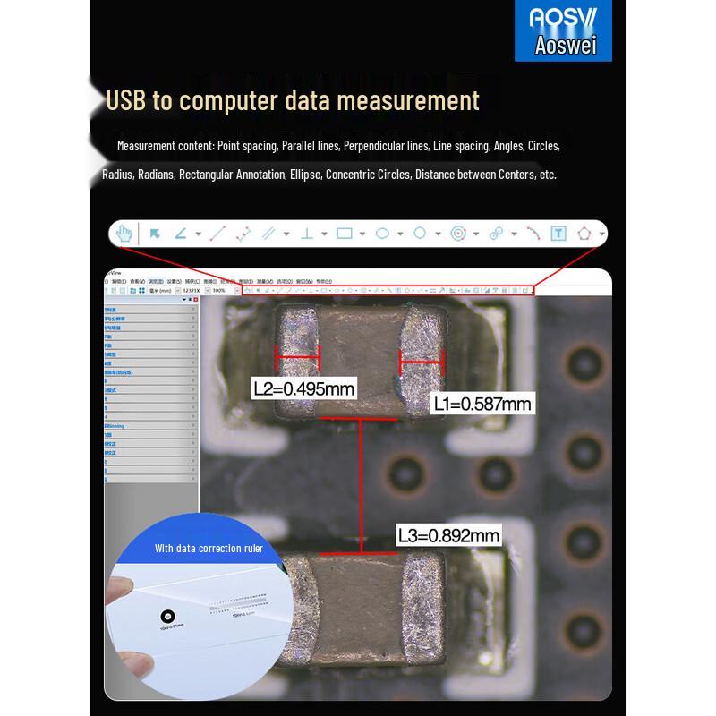 AOSVI W1-HD206 HD Digital Microscope with 14-inch Screen