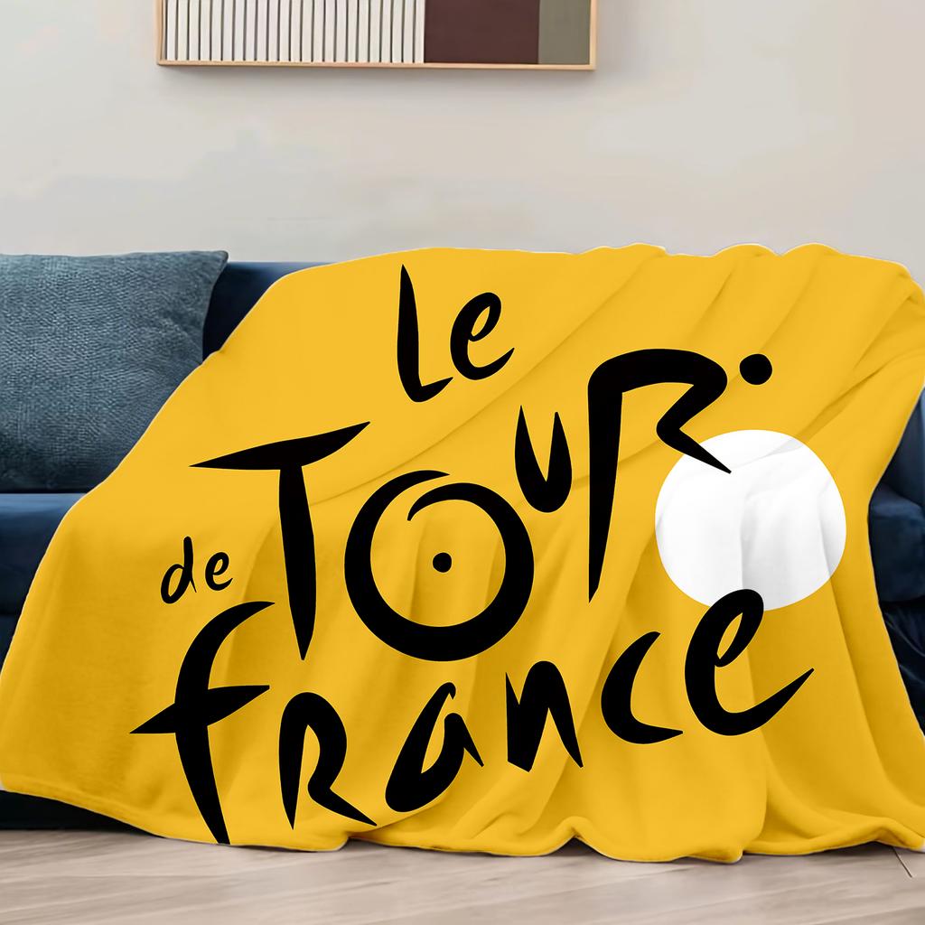 130×150cm Racing bikes Printed Thin blanket Camping Throw Bed Sofa Office Air Conditioning Soft Leisure Blankets