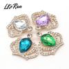NEW 10Pcs 28*31mm Acrylic Rhinestone Crown Diy Buttons Bowknot Flower Embellishment Accessories Craft Supplies Decorative Button