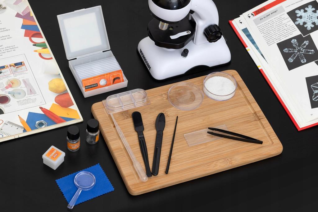 1200X LED Microscope for Kids Educational Science Kit for Examining Samples