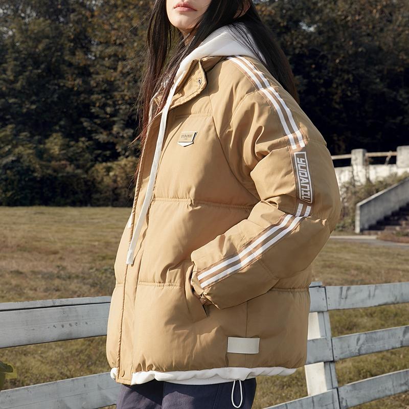 Fashion Winter Coats Woman Fake Two Pieces Parkas Casual Loose Thick Warm Lady Jackets Hooded Oversize Outerwears