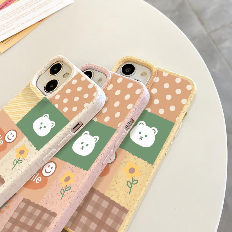 Mobile Phone Cases for iPhone 11 13 XR 15 Pro Max 12 14 Pro Max Case iPhone 16 7 Plus 8 Plus XS Max Degradable and Environmentally Friendly Anti-fall