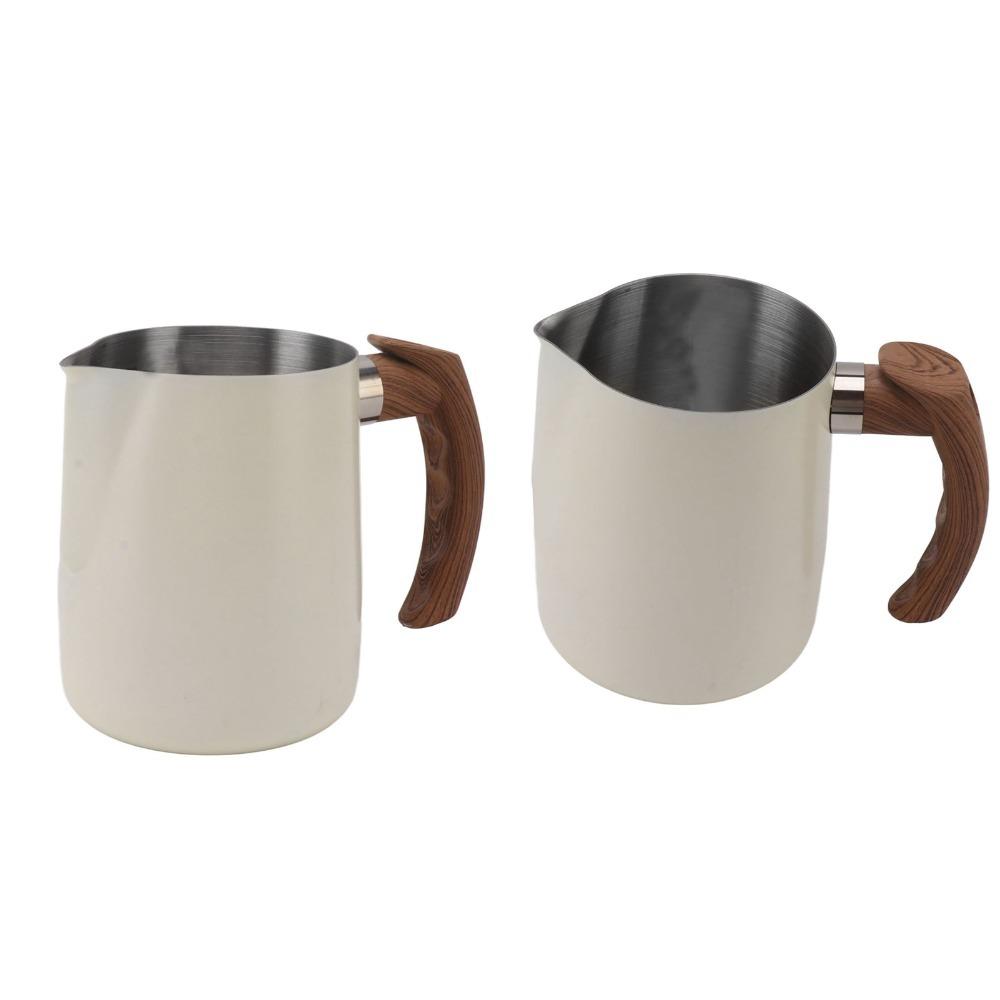 Dripless Spout Stainless Steel Frothing Cup 600ml Capacity Milk Frothing Pitcher  Cappuccino Making