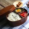 Scatola Bento Ovale in Legno Stile Giapponese - Contenitore Marrone per Pranzo Sushi per Adulti, Stoviglie in Legno Semplici e Creative, Ecologico
