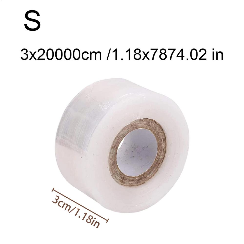 2 Roll Self-adhesive PE Grafting Tape Film Parafilm Nursery Tapes For Plant Support Stretchable Garden Plants Grafting Tools