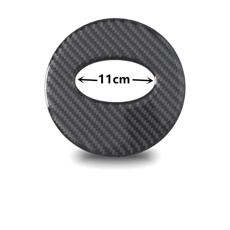 Carbon Fiber Car Steering Wheel Decorative Cover Trim Strips Decal Sticker For Subaru BRZ For Toyota 86 Car Interior